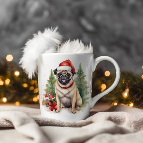 magicdatnl2023_Pug__Wear_Santa_Claus_Dress_background_Christmas_cce568d6-15ac-4017-90f2-416eb305d03a-Smart Object-301-mug christmas