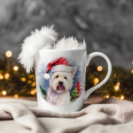 magicdatnl2023_West_Highland_White_Terrier__Wear_Santa_Claus_Dr_b981e664-0937-4e13-a4cf-b5cd1510d943-Smart Object-324-mug christmas