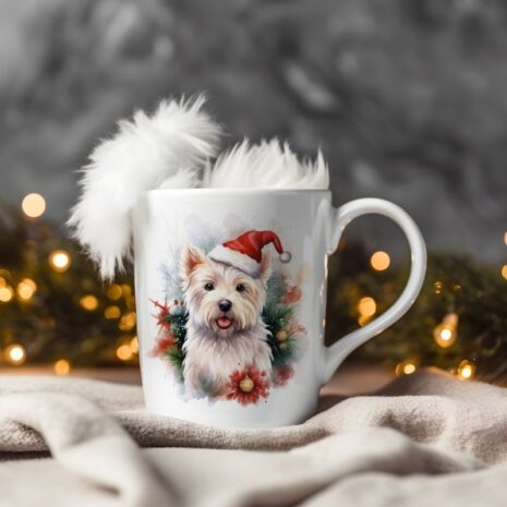 magicdatnl2023_West_Highland_White_Terrier__Wear_Santa_Claus_Dr_f586e7f8-f552-4b91-b232-91db5b109a6a-Smart Object-325-mug christmas