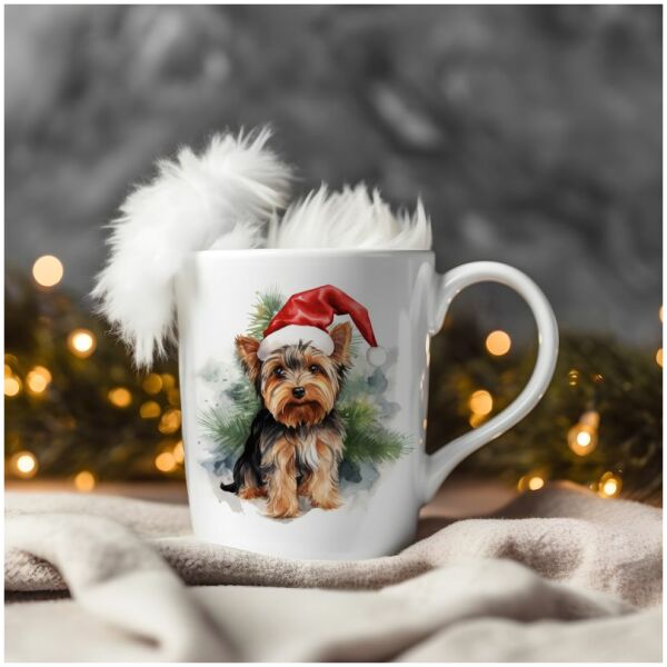 magicdatnl2023_Yorkshire_Terrier__Wear_Santa_Claus_Dress_backgr_0293e339-6c14-4ad0-9c24-43cc7bdeab55-Smart Object-334-mug christmas