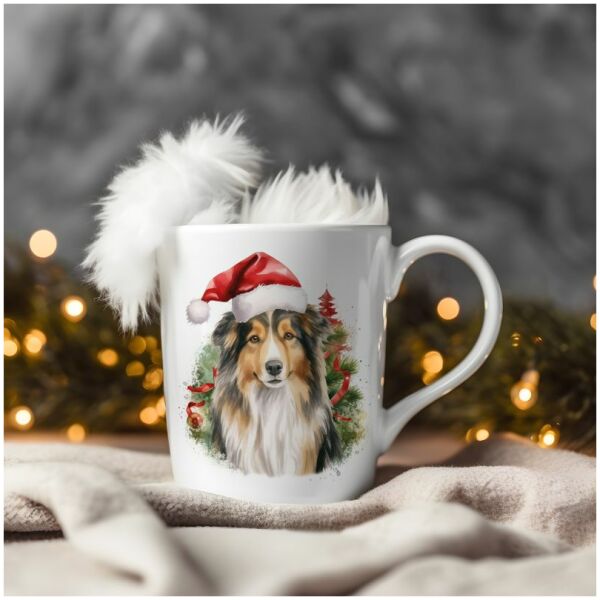 magicdatnl2023_collie__Wear_Santa_Claus_Dress_background_Christ_5cf7669c-b09a-4188-9778-a5be90c9b24c-Smart Object-85-mug christmas