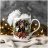 15-mok wit kerst-Dachshund