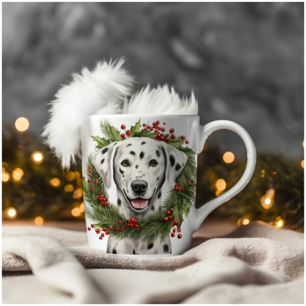 16-mok wit kerst-Dalmatian