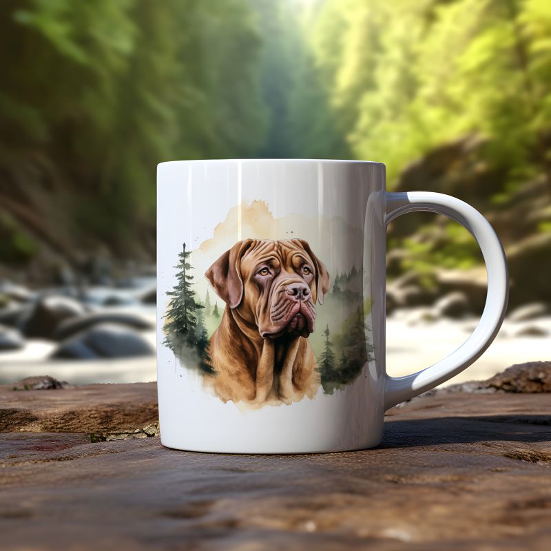 Mok Bordeaux Hond Mok Bordeaux hond - Afbeelding 2