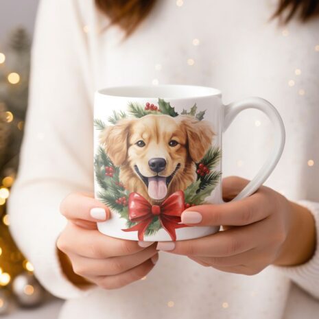 2-mok kerst-Baby_Golden_Retriever