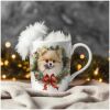 26-mok wit kerst-Pomeranian