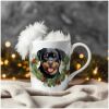 30-mok wit kerst-Rottweiler