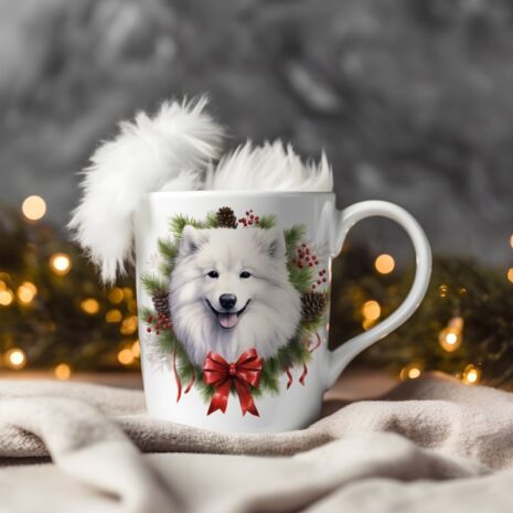 31-mok wit kerst-Samoyed