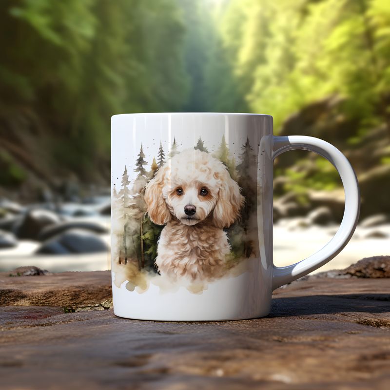 Mok Poodle Miniature - Afbeelding 2