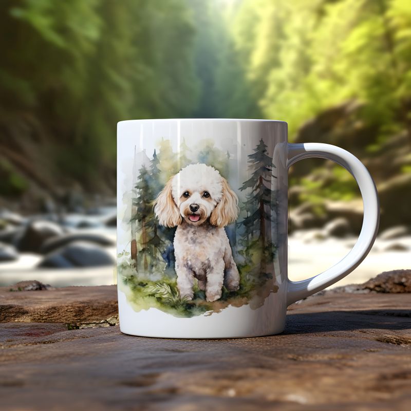 Mok Poodle Miniature - Afbeelding 2