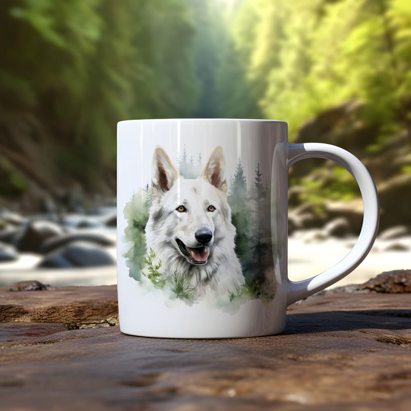 Mok Witte Zwitserse herdershond - Afbeelding 2