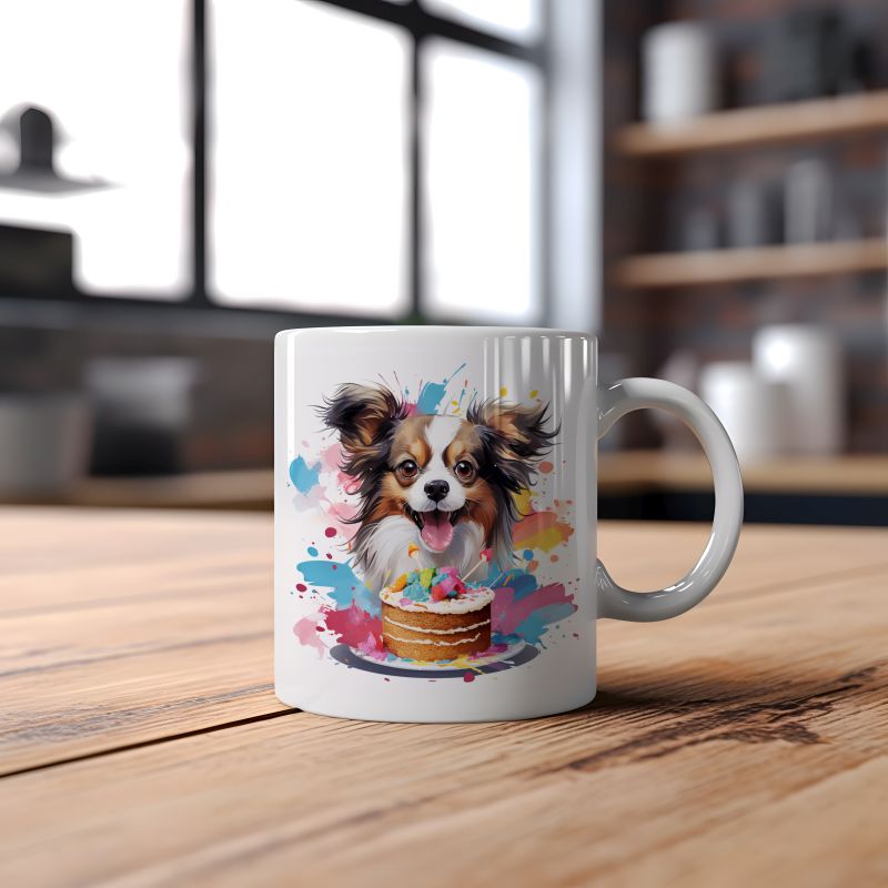 Mok Papillon Hond Mok Papillon hond - Afbeelding 2