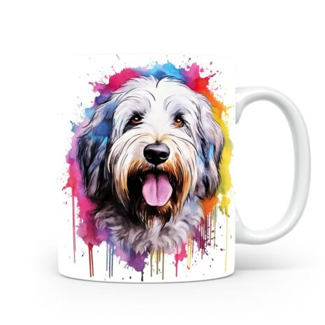 100-Suffix-ED-MD-SRB-S08-17 Old English Sheepdog 04 - Mug