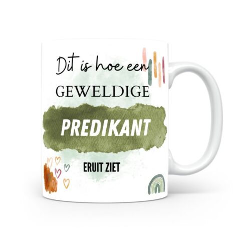 Mok bedrukken met beroep Predikant