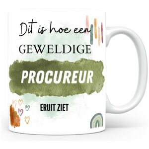 Mok bedrukken met beroep Procureur