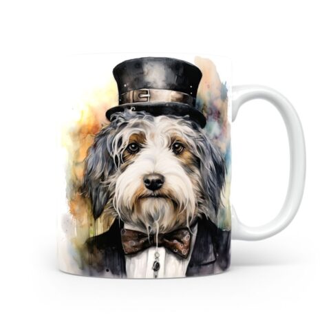 102-Suffix-ED-MD-SMP-S08-17 Old English Sheepdog 06 - Mug