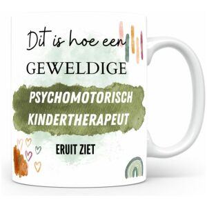 Mok bedrukken met beroep Psychomotorisch kindertherapeut