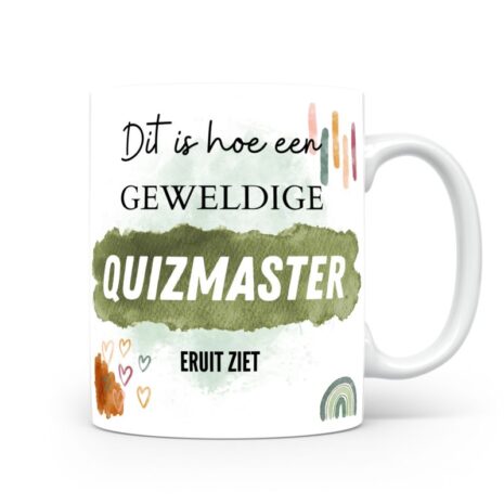 Mok bedrukken met beroep Quizmaster