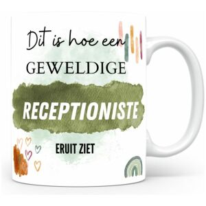 Mok bedrukken met beroep Receptioniste