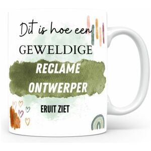 Mok bedrukken met beroep Reclame-ontwerper