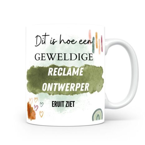 Mok bedrukken met beroep Reclame-ontwerper