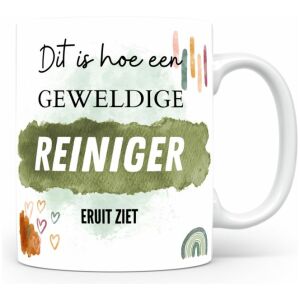 Mok bedrukken met beroep Reiniger