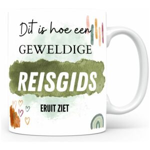 Mok bedrukken met beroep Reisgids