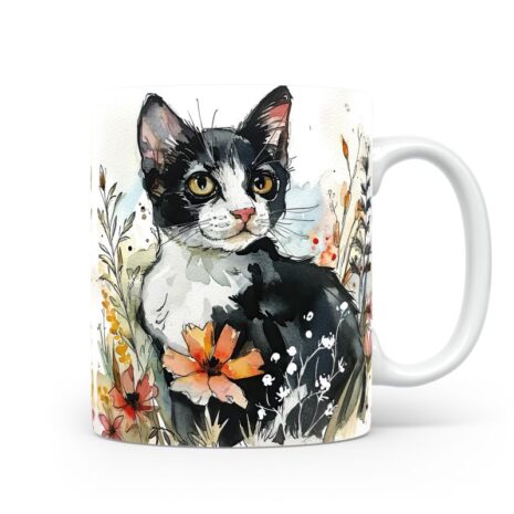 111-Suffix-ED-MD-CWAF-S11-19 Tuxedo Cat 03 - Mug