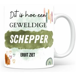 Mok bedrukken met beroep Schepper