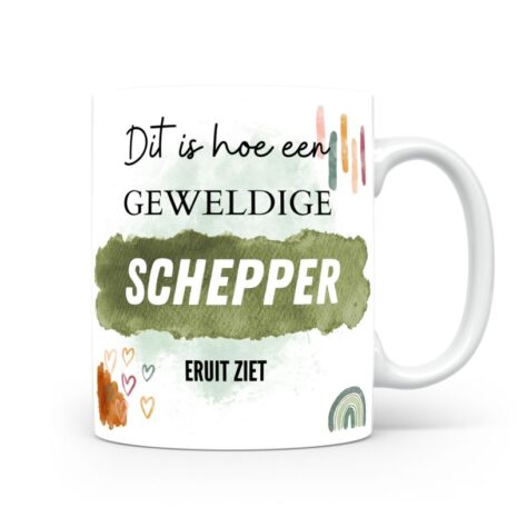 Mok bedrukken met beroep Schepper