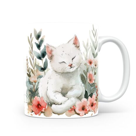 115-Suffix-ED-MD-CWAF-S11-20 White Cat 01 - Mug