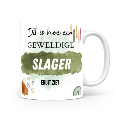 Mok bedrukken met beroep Slager