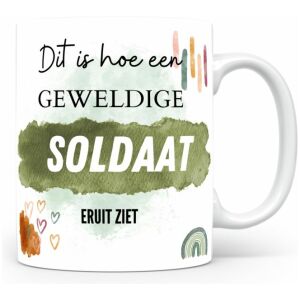 Mok bedrukken met beroep Soldaat