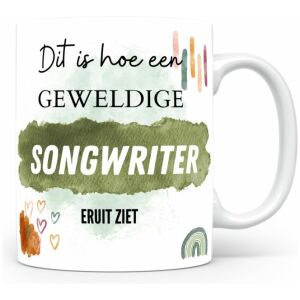 Mok bedrukken met beroep Songwriter