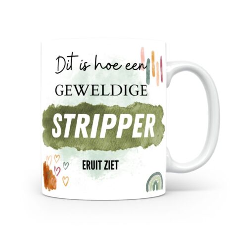 Mok bedrukken met beroep Stripper