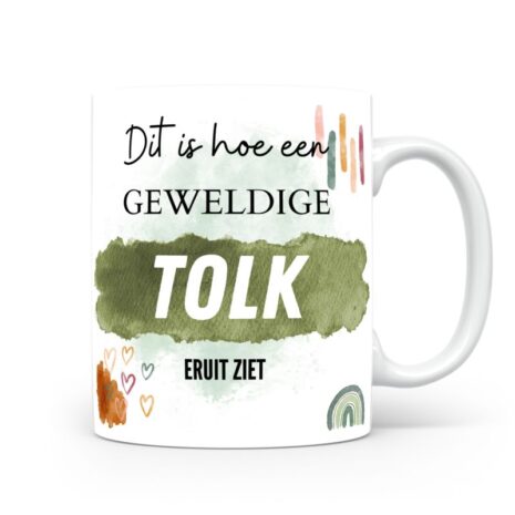 Mok bedrukken met beroep Tolk