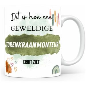 Mok bedrukken met beroep Torenkraanmonteur