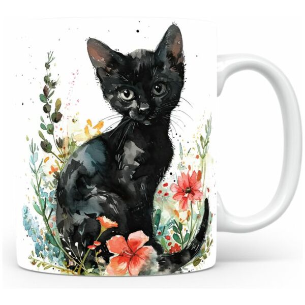 13-Suffix-ED-MD-CWAF-S11-03 Black Cat 01 - Mug