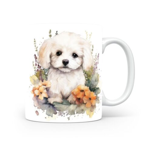 14-Suffix-ED-MD-CWAF-S06-03 Bichon Frise 02 - Mug