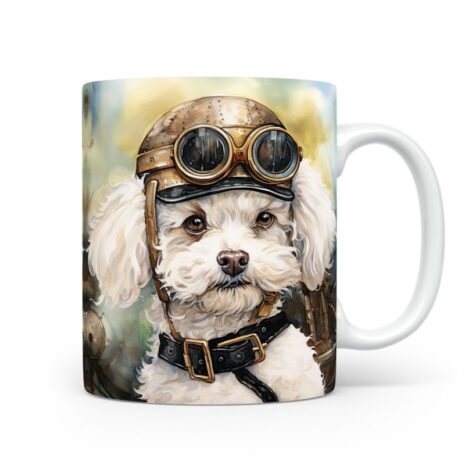 14-Suffix-ED-MD-SMP-S09-03 Bichon Frise 02 - Mug