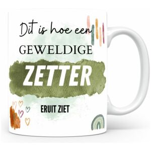 Mok bedrukken met beroep Zetter