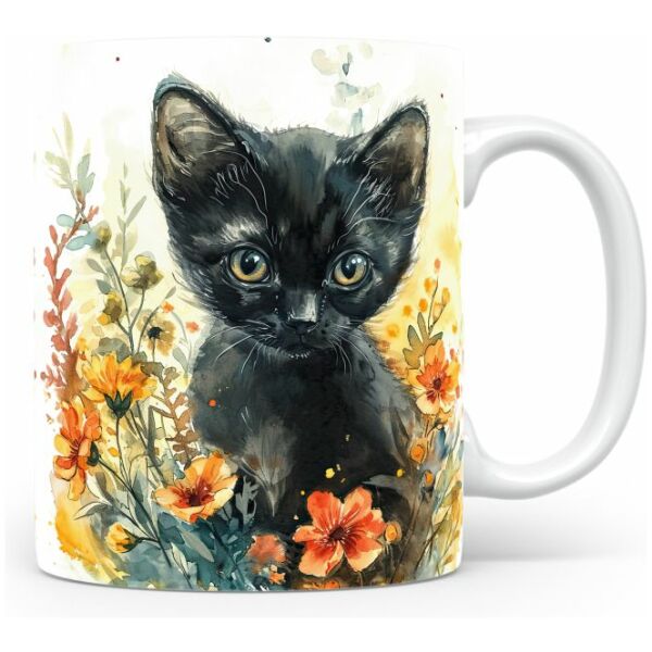 15-Suffix-ED-MD-CWAF-S11-03 Black Cat 03 - Mug