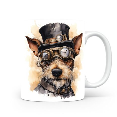 3-Suffix-ED-MD-SMP-S08-01 Fox Terrier Dog 03 - Mug