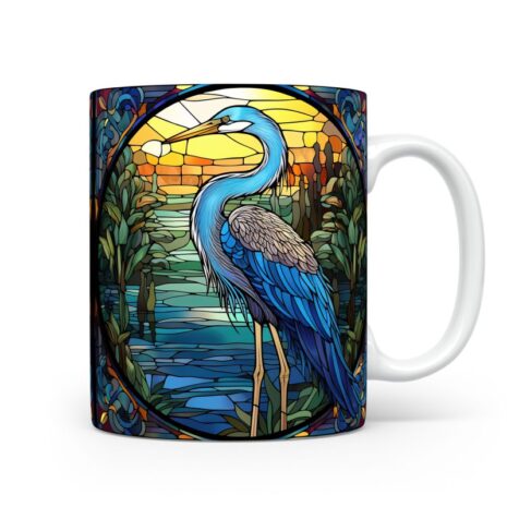 49-Suffix-ED-MD-SDGS-S12-09 Great Blue Heron 01 - Mug