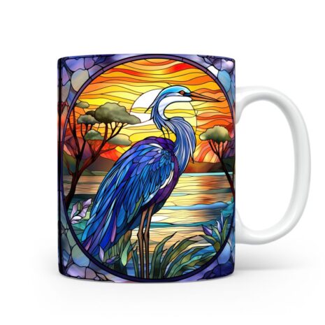 52-Suffix-ED-MD-SDGS-S12-09 Great Blue Heron 04 - Mug