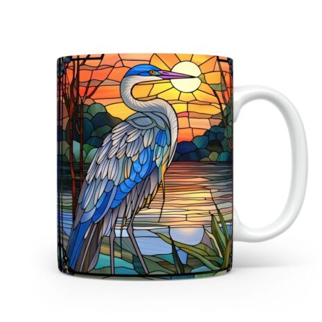 53-Suffix-ED-MD-SDGS-S12-09 Great Blue Heron 05 - Mug