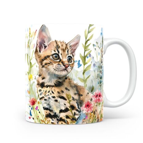 67-Suffix-ED-MD-CWAF-S11-12 Savannah Cat 01 - Mug