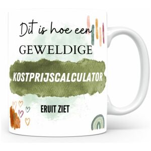 Mok bedrukken met beroep Kostprijscalculator