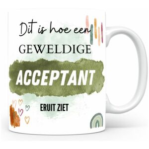 Mok bedrukken met beroep Acceptant