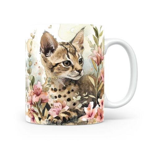 70-Suffix-ED-MD-CWAF-S11-12 Savannah Cat 04 - Mug